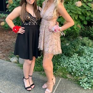 XENIA ROSE GOOD SEQUIN HOMECOMING DRESS